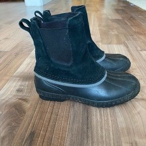 Sorel Cheyanne II Waterproof Black Chelsea Winter Boots Size 4